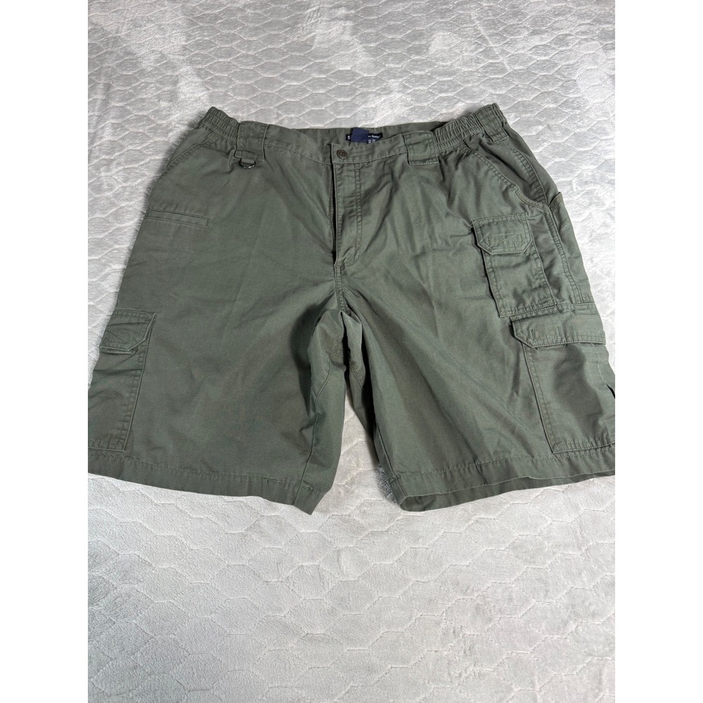 5.11 Tactical Series Mens Cargo Shorts Olive Green Utility Hiking Size 40 Fit 38
